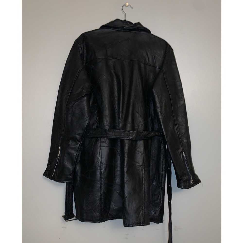Vintage 80's Patchwork Leather Jacket - image 2